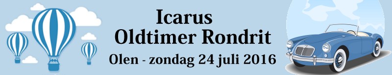 Icarus Oldtimer Rondrit - Olen - zondag 24 juli 2016